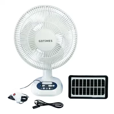Ventilador de mesa con carga solar- 8012